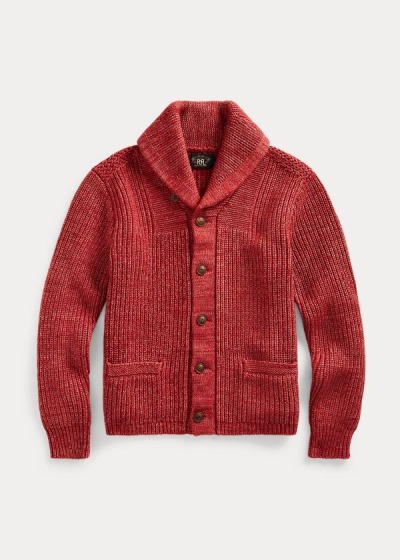 Ralph Lauren Cotton-Blend Shawl Cardigan Herre Danmark (BZJEA2169)